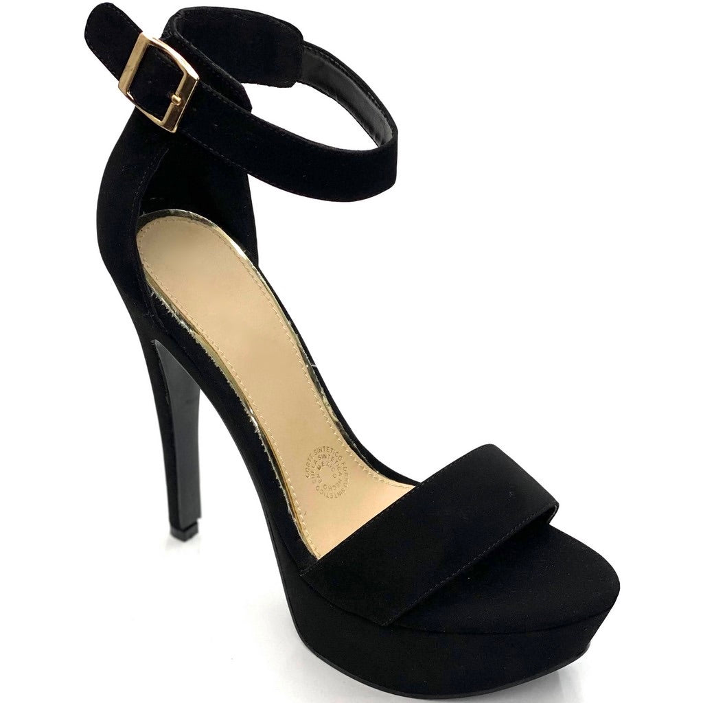 Zapatillas Plataforma Zapatillas Negras De Tira Combinar Sandalias