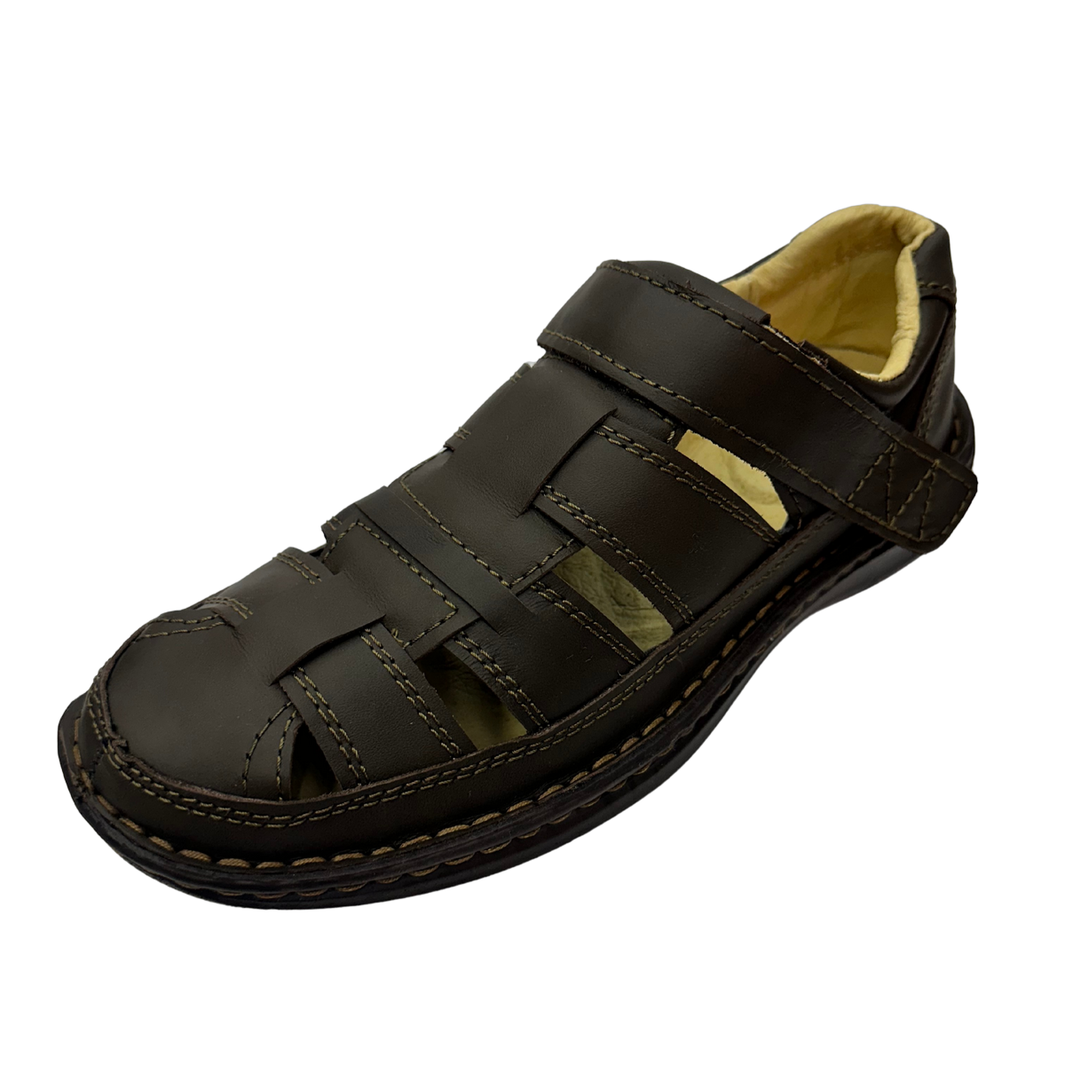 Flexi Pantuflas De Cuero De Hombre Sandalias Exterior Piel Color