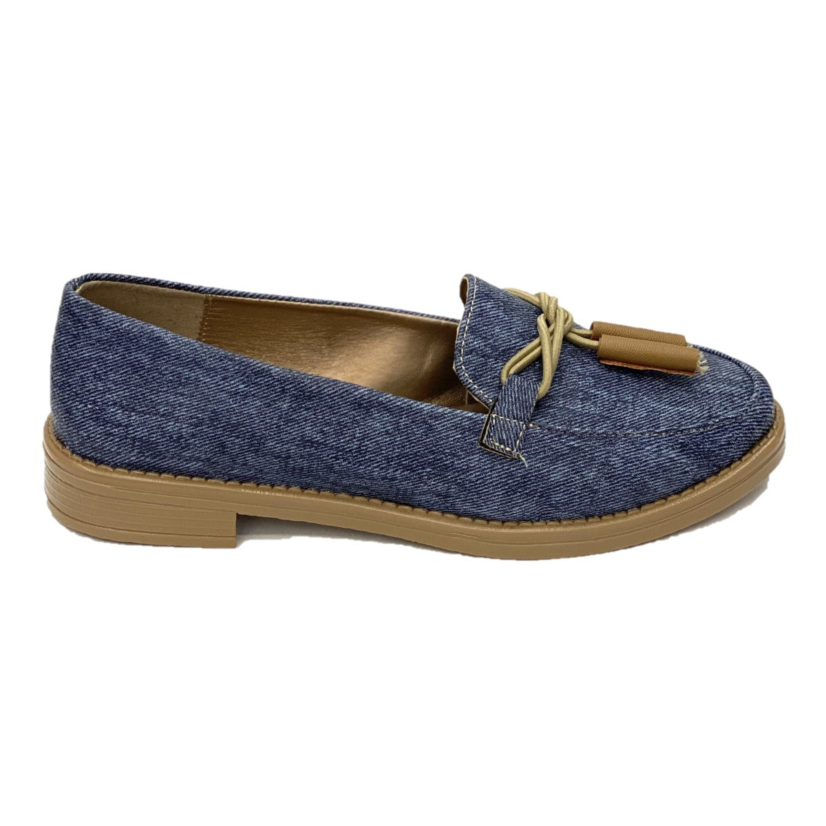 Mocasines con online mezclilla